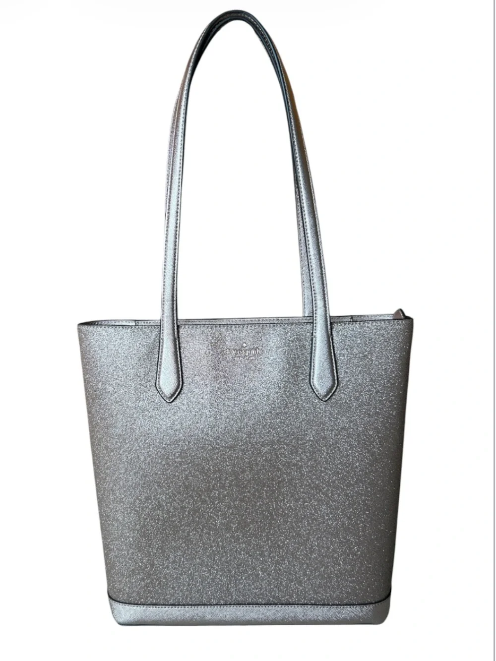 Kate Spade Tinsel Tote in Rose Gold Glitter GUC